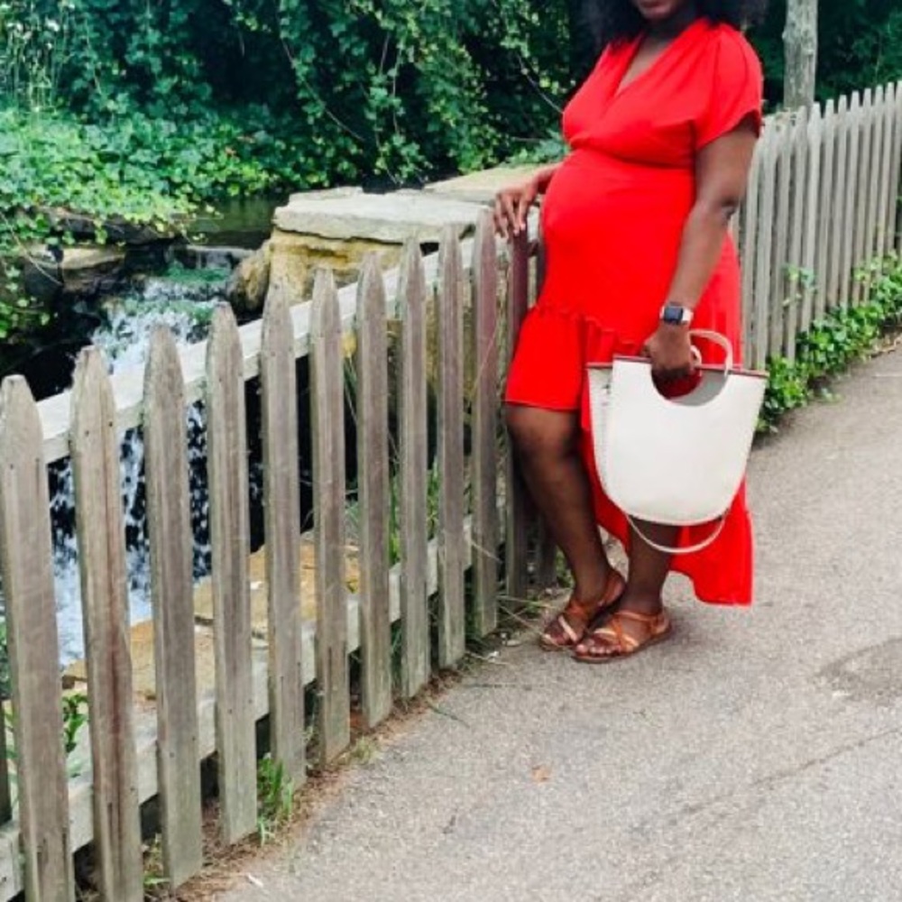 Lady in Red dress
